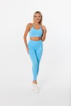 Komplet sportowy damski legginsy i top Signature Light Blue