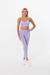 Komplet sportowy damski legginsy i top Signature Violet