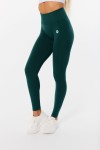 Legginsy sportowe damskie bezszwowe push-up Bliss Noir Green