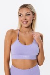 Top sportowy damski push-up Signature Violet