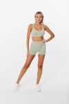 Komplet sportowy damski spodenki kolarki i top Vivid Mist Green