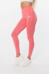 Legginsy sportowe damskie bezszwowe push-up Glow Coral Pink