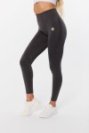 Legginsy sportowe damskie bezszwowe push-up Glow Graphite