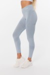 Legginsy sportowe damskie bezszwowe push-up Rhythm Ice Blue