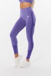 Legginsy sportowe damskie bezszwowe push-up Evolve Amethyst