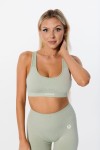 Top sportowy damski push-up Vivid Mist Green