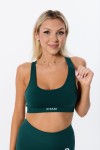 Top sportowy damski push-up Vivid Emerald