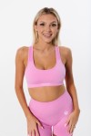 Top sportowy damski push-up Vivid Dusty Rose